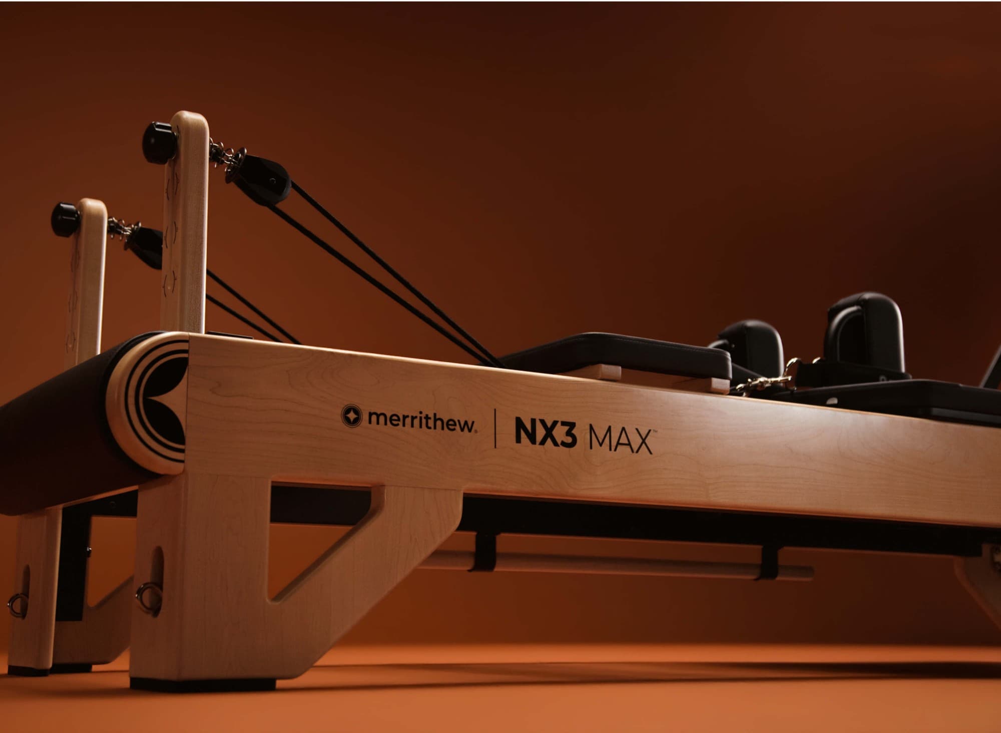 Maple frame of the NX3 MAX with Merrithew branding